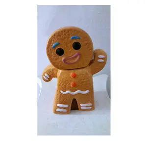 Bán Hot Cá Nhân Handmade Gốm Bánh Gừng Người Đàn Ông Cookie Jar