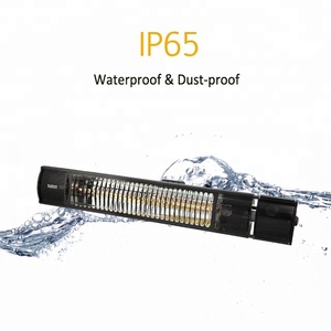 Chauffage électrique extérieur résistant aux intempéries IP65, argent noir, 2000W, appareil de chauffage portable pour balcon et terrasse, LDHR005G2 200KY - Product Image 3