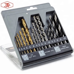 <span class=keywords><strong>Set</strong></span> di punte da trapano combinato di alta qualità da 16 pezzi per foratura di metallo, legno e cemento - Product Image 2