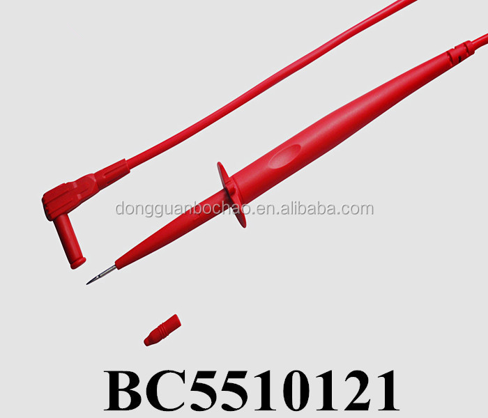 Испытательный провод UL1803 18AWG, ПВХ кабели, 3 мм, зондовые выводы из нержавеющей стали