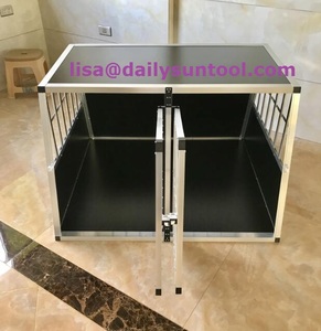 Cage à <span class=keywords><strong>chien</strong></span> à double porte pour le <span class=keywords><strong>transport</strong></span> en voiture, modèle populaire - Product Image 3