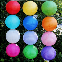 Lanterne en papier chinoise ronde de 10 cm, 15 cm, 20 cm, 25 cm, 30 cm, 35 cm, 40 cm, décoration de fête d'anniversaire, mariage, cadeau, artisanat, bricolage, vente en gros, usine