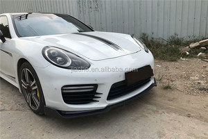 Protector de fibra de carbono/FRP alerón de parachoques delantero para Porsche Panamera GTS Turbo <span class=keywords><strong>S</strong></span> Hatchback 4 puertas 2014-2017 pala de barbilla - Product Image 5