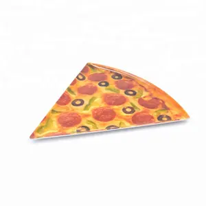 New design fan shaped plate, divided pizza slice tray for restaurant