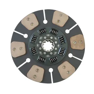 128101 size in 14"x 10*2" 6 ceramic button with 8 spring heavy duty truck clutch disc assy