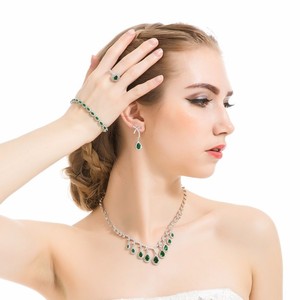 Teemi luxe excellente <span class=keywords><strong>coupe</strong></span> zircon cubique Boucles d'oreilles CZ oreilles en cristal nuptiale bijoux de <span class=keywords><strong>mariage</strong></span> <span class=keywords><strong>pour</strong></span> les femmes - Product Image 5