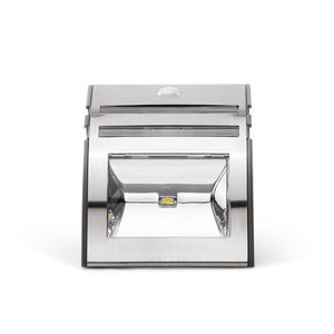 IP65 ngoài trời an ninh tường ánh sáng với màu sắc ấm áp <span class=keywords><strong>LED</strong></span> Đen/Bạc năng lượng mặt trời cảm biến chuyển động cho vườn pin Powered - Product Image 3