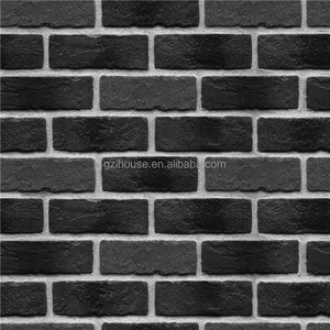 56301 guangzhou <span class=keywords><strong>ihouse</strong></span> factory papel tapiz de ladrillo negro 3d - Product Image 1