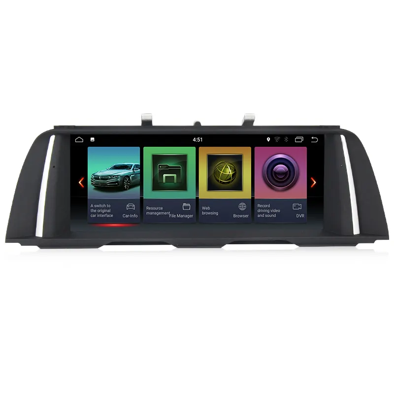 Mekede ID7 IPS Layar Android 7.1 2 Gram 32G Mobil Dvd Audio Player untuk BMW Seri 5 F10 F11 asli CIC NBT Adas Carplay MIC
