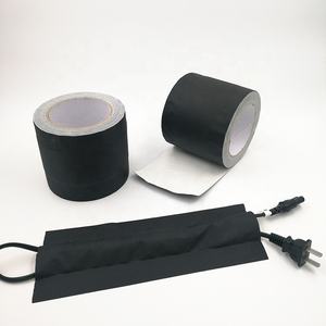 Échantillon gratuit de tissu de vinyle noir à haute adhérence <span class=keywords><strong>sans</strong></span> résidu de résine de caoutchouc durci ruban de tunnel gaffer de chemin de câble <span class=keywords><strong>enduit</strong></span> de zone - Product Image 6