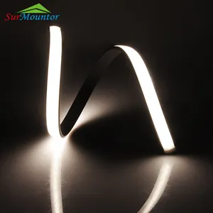 1806 畅销产品 3 米可弯曲软 Led 型材柔性铝散热器冷却带金属夹的 Led 灯条