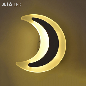 Acrílico 10 W tipo luna niños led pared de luz interior led lámpara de pared para dormitorio - Product Image 1