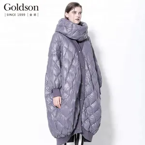 Vrouwen Winter Puffer Sjaal Capuchon Plus Size Casual Warme Jas Met Rib Gebreide