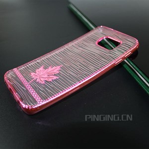 <span class=keywords><strong>El</strong></span> producto más nuevo hoja de arce galvanoplastia caso suave de tpu para samsung <span class=keywords><strong>galaxy</strong></span> S6 Borde - Product Image 6