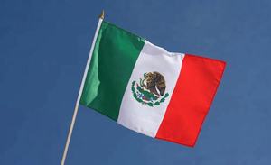 Drapeau mexicain à main de 10*15 cm (4*6 pouces), en soie, plastique, vinyle, nylon, en stock pour les agences de voyage - Product Image 4