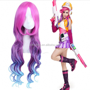 Perruque LOL en gros pour <span class=keywords><strong>cosplay</strong></span>, 80 cm de long, vague, League of Legends <span class=keywords><strong>Miss</strong></span> Fortune, perruque synthétique pour <span class=keywords><strong>cosplay</strong></span>, cheveux résistants à la chaleur, perruque d'anime - Product Image 1