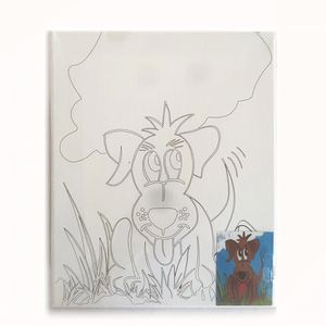 All'ingrosso <span class=keywords><strong>per</strong></span> bambini fai da te pittura ad olio con numeri <span class=keywords><strong>Kit</strong></span> di tela allungata 25x25cm - Product Image 4