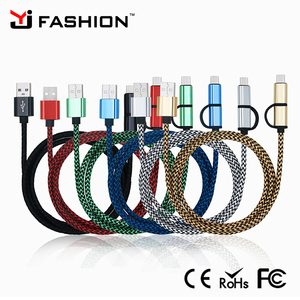 Il cavo di sincronizzazione del USB del cavo del USB di tipo <span class=keywords><strong>C</strong></span> ha intrecciato il nylon all'ingrosso 1m 2 in 1 veloce veloce di <span class=keywords><strong>c</strong></span> - Product Image 6