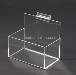 Chất Lượng Cao Rõ Ràng Đá Đen Treo Tường Perspex Hiển Thị Trường Hợp Treo Tường Acrylic Hộp