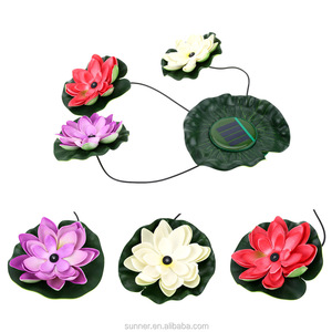 <span class=keywords><strong>Lampe</strong></span> led <span class=keywords><strong>flottante</strong></span> en forme de Lotus pour piscine <span class=keywords><strong>solaire</strong></span>, luminaire décoratif d'extérieur, idéal pour une fontaine d'un étang, - Product Image 2
