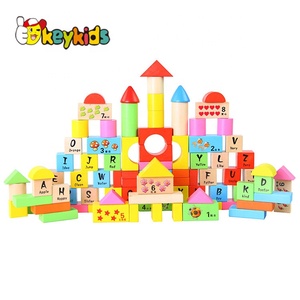 บล็อกตัวต่อของเล่นไม้100ชิ้นสำหรับ W13B025ขายส่ง - Product Image 1