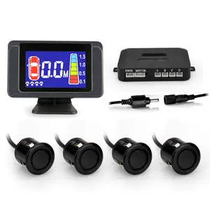 4 Sensor Parkir Mobil 8 Radar Detector Reverse Backup Belakang Monitor LED Display Bantuan Parkir 22Mm