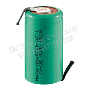 Nimh 1.2 v נטענת סוללה 4000 mah NiMH תת c 1.2 v מתויג נטענת סוללות לפגוש את רמת האיכות הגבוהה ביותר