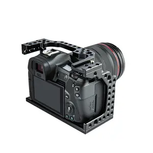 带有顶部手柄的铝合金笼，用于佳能EOS M50安装跟随对焦哑光盒相机DSLR Dslr钻机肩扛