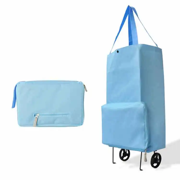 Factory Price High Quality supermarket folding foldable trolley pp woven shopping bag