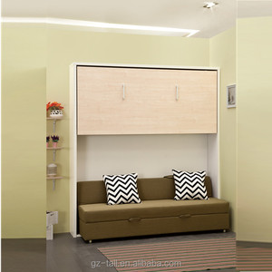 Juegos <span class=keywords><strong>de</strong></span> muebles <span class=keywords><strong>de</strong></span> dormitorio duraderos, montado en la <span class=keywords><strong>pared</strong></span>, plegables, ahorra espacio, camas <span class=keywords><strong>de</strong></span> madera, <span class=keywords><strong>literas</strong></span> con sofá - Product Image 2