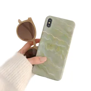 Terbaik Jual Produk Di Dubai JADE-Hijau Phone Case TPU Ponsel Case dengan Desain Kustom Logo Case untuk iPhone 7 8 Plus X