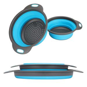 Hugebirds रसोई बंधनेवाला सिलिकॉन छलनी Drainer फल मिश्रण सब्जी कटोरा कोलंडर - Product Image 3