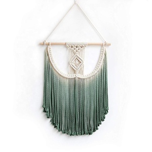 Moderne Boho Chic Macramé Tenture Murale Fait Main Coton Biologique Écologique Décoration de Maison Nouveau Design INS Style Cadeau de Maison - Product Image 5