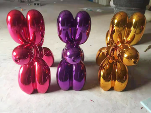 บอลลูนสุนัขสแตนเลสประติมากรรมโลหะ - Product Image 5