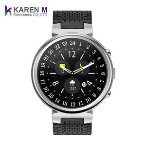 Neue Ankunft I6 Rundes Gesicht HD Kamera 1,3 zoll 2 + 16 GG Pulsmesser Smartwatch Android 5.1 Armband Leder armband für Männer - Product Image 2