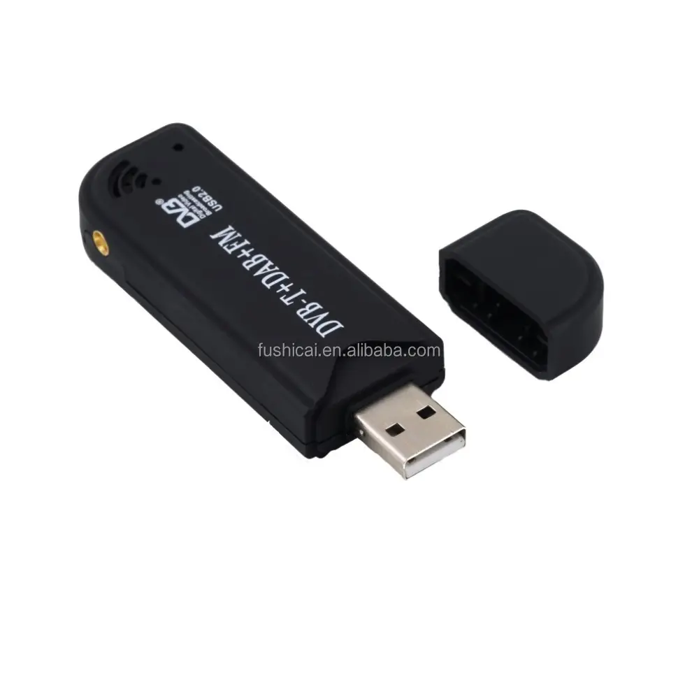 RTL2832U & R820T DVB-T USB цифровой ТВ-тюнер приемник F. Совместимый с ноутбуком/ПК включает DAB + FM для пользователей ноутбуков/ПК