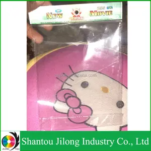 Bolsa de celofán transparente, autoadhesiva cubierta de DVD, plástico Opp, fábrica de China