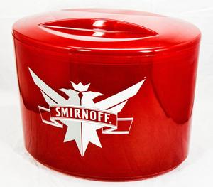 Đen Quảng Trường Acrylic Nhựa Đôi Tường <span class=keywords><strong>Ice</strong></span> <span class=keywords><strong>Bucket</strong></span> Với Nắp - Product Image 4