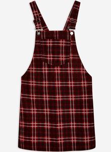 Abbigliamento Femminile alla Moda, Vestito a Salopette in Velluto a Coste <span class=keywords><strong>Rosso</strong></span> a Quadri 100% <span class=keywords><strong>Cotone</strong></span> per il Weekend Casual - Product Image 5