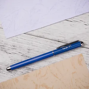 Хорошее качество тонкая ручка с логотипом тонкая ручка с индивидуальным логотипом королевские синие ручки