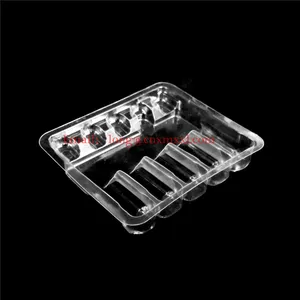 Transparent plastic ampoule tray 1ml,2ml, 3ml,5ml, 10ml plastic vial tray blister can be customization