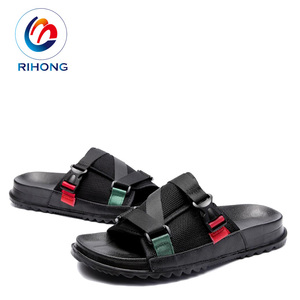 Pantoufles de chambre pour hommes, couleur unie, noir, eva, styliste, bon marché, vente en gros - Product Image 5