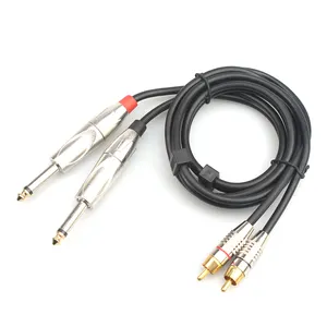 6.35mm spina a 2 rca maschio cavo