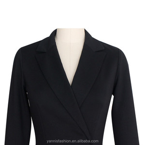 Donne della molla Formale Ufficio Del Vestito Delle Signore A Maniche Lunghe Vestito Dalla Vita Sottile Vestito Dalla Matita del Collare Con La Cinghia - Product Image 6