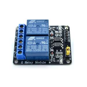 <strong>12V</strong> 2 Channel <strong>Relay</strong> Module Low Level Trigger Shield With Optocoupler 2 Way <strong>Relay</strong> - Product Image 2
