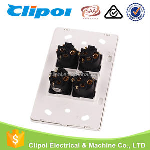 Luz led interruptor de pared 250 V 10A Slimline eléctrica pared delgada 4 Gang interruptor de iluminación para demótica - Product Image 4