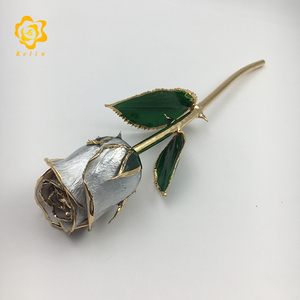 ของขวัญของฝากแสนหวานสำหรับงานแต่งงานสีเงินสีทองชุบกุหลาบแท้ - Product Image 5
