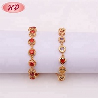 Bracelet élégant femmes plaqué or 18K fait à la main, marque de bijoux