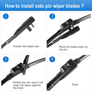 Anteriore <span class=keywords><strong>Parabrezza</strong></span> Spazzole Tergicristallo per <span class=keywords><strong>Renault</strong></span> Vel Satis Fit Side Pin Modello Anno 2002-2010 - Product Image 4