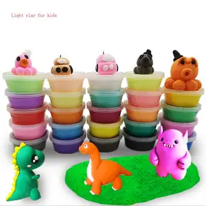 Plasticine — pâte à modeler Ultra légère pour enfants, décoration à faire soi-même, 24 couleurs, ZQX01
